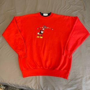 Vintage Disney Mickey Mouse USA Crewneck